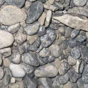 Vibrant blue Type 2 gravel, perfect for unique landscape designs and accents by M Aggregates.